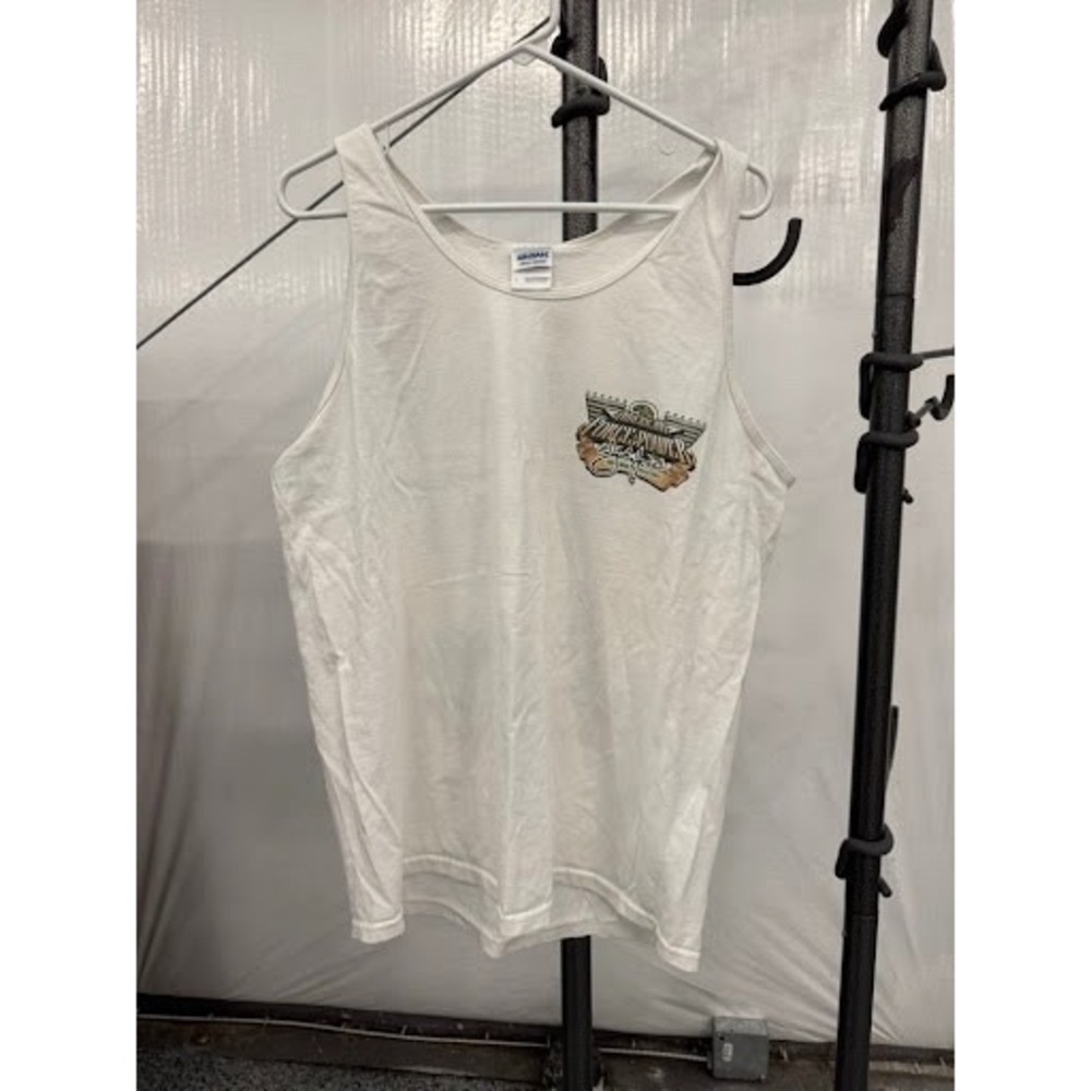 Vintage John Force Racing American Force Power Tank Top Men's Size Large White